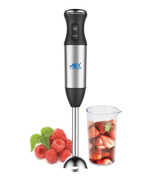 ANEX AG-134 Deluxe Hand Blender with 600W motor and stainless steel blending stem