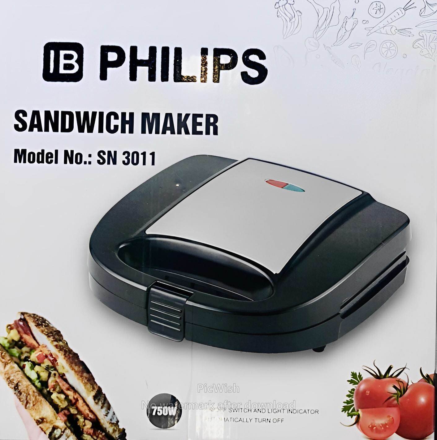 Philips Sandwich Maker SN-3011 for convenient sandwich preparation at Modern Center Lahore. Philips Sandwich Maker SN-3011 – Philips Kitchen Appliance
