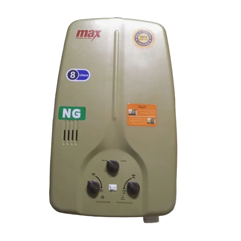 MAX Instant 8LTR NG Gas Water Heater available at Modern Center Lahore. MAX Instant 8LTR NG Natural Gas Water Heater