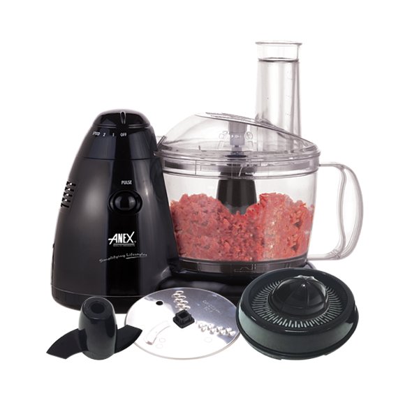 ANEX AG-1041 Food Processor – 450W Kitchen Chef with 1.8L Bowl, available at Modern Center Lahore. ANEX AG-1041 Kitchen Chef Food Processor with 1.8-litre bowl and stainless steel blade