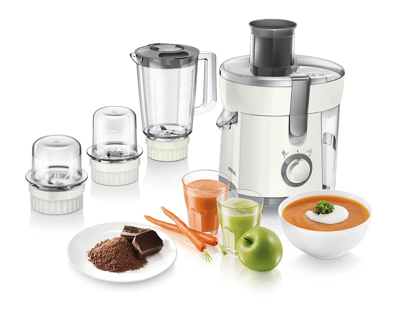 Philips Juicer Blender HR1847/00 (4-in-1) for everyday kitchen preparation at Modern Center Lahore. Philips Juicer Blender HR1847/00 (4-in-1) – Philips Kitchen Appliance