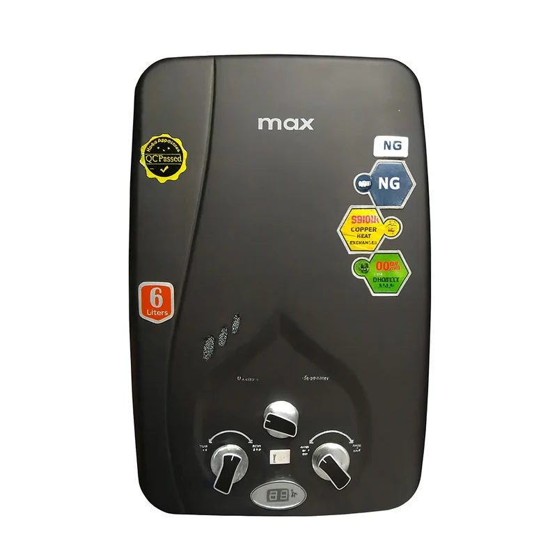 MAX Instant 6LTR NG Gas Water Heater available at Modern Center Lahore. MAX Instant 6LTR NG Geyser